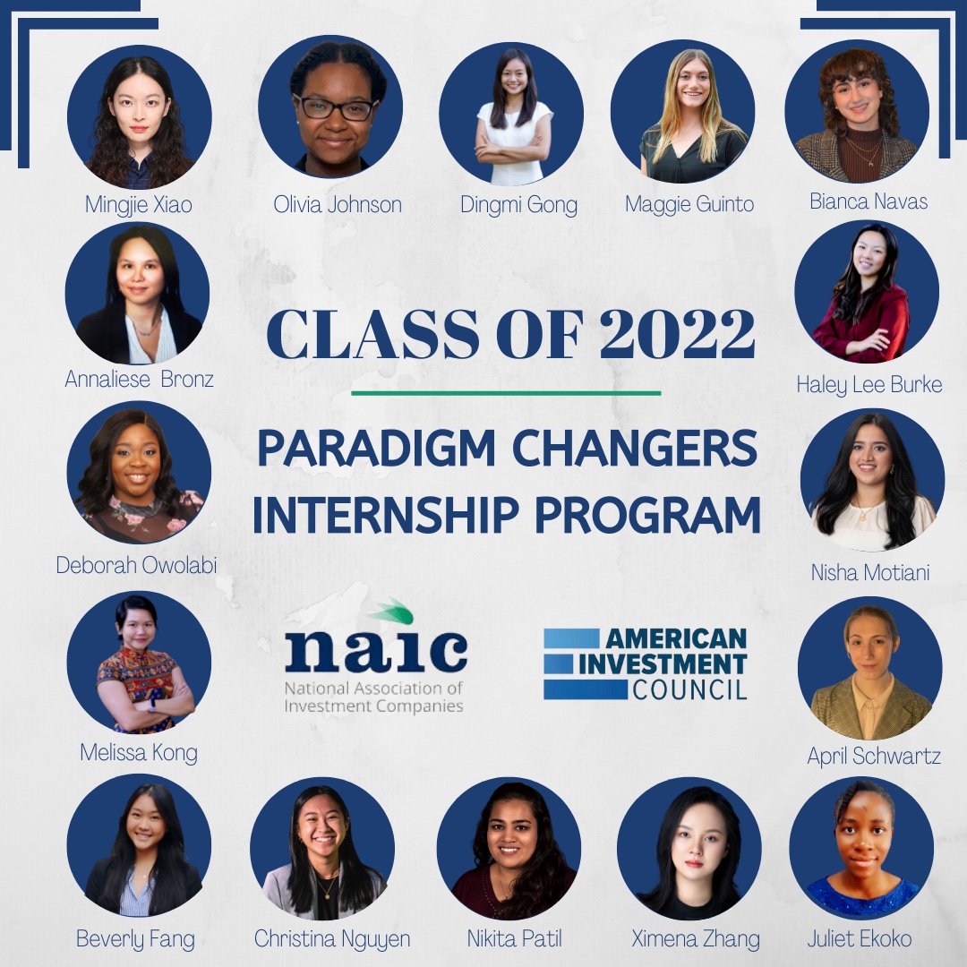 NAIC & AIC Announce Second Class of Paradigm Changers Internship Program -  American Investment Council